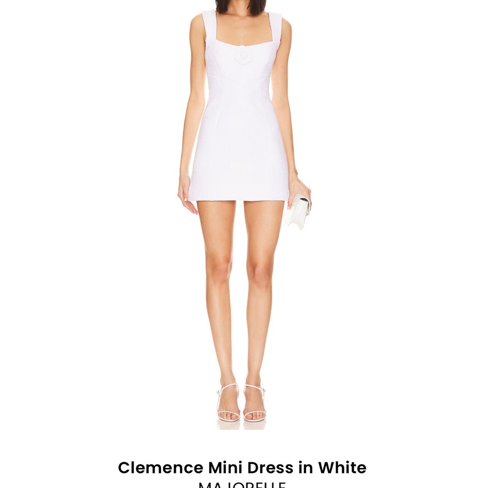 MAJORELLE Clemence White Mini Dress